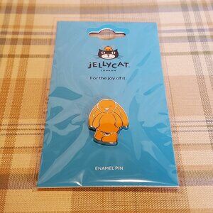 Jellycat London Authentic Orange Bashful Bunny Enamel Pin Badge BRAND NEW